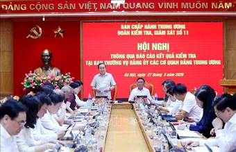 Hội nghị thông qua báo cáo kết quả kiểm tra tại Ban Thường vụ Đảng uỷ các cơ quan Đảng Trung ương