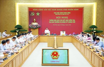 Hội nghị thông qua báo cáo kết quả kiểm tra tại Ban Thường vụ Đảng uỷ Chính phủ