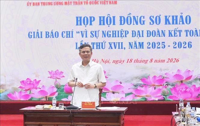 Hơn 2.700 tác phẩm dự thi Giải báo chí 'Vì sự nghiệp Đại đoàn kết toàn dân tộc' lần thứ XVII Hơn 2.700 tác phẩm dự thi Giải báo chí 'Vì sự nghiệp Đại đoàn kết toàn dân tộc' lần thứ XVII