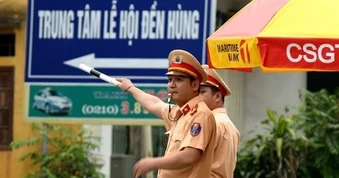 Kế hoạch phân luồng giao thông của Phú Thọ dịp Giỗ Tổ Hùng Vương