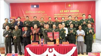 Kết nghĩa lực lượng bảo vệ biên giới, vun đắp tình hữu nghị Việt Nam -  Lào