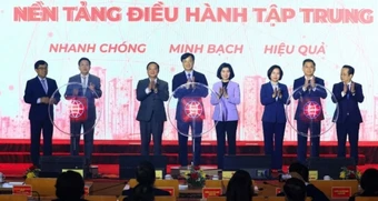 Khai trương Nền tảng Điều hành tập trung của Đoàn Đại biểu Quốc hội và Hội đồng Nhân dân 2 cấp TP. Hà Nội