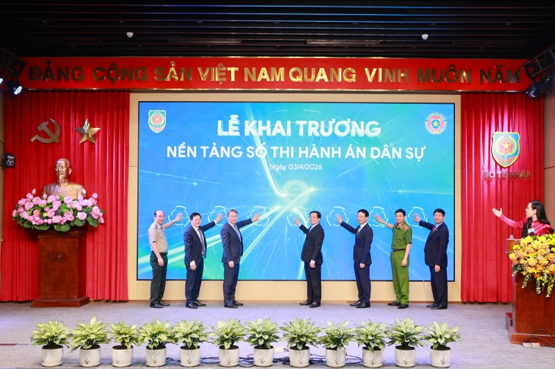 Khai trương nền tảng số thi hành án dân sự Khai trương nền tảng số thi hành án dân sự