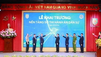 Khai trương nền tảng số thi hành án dân sự