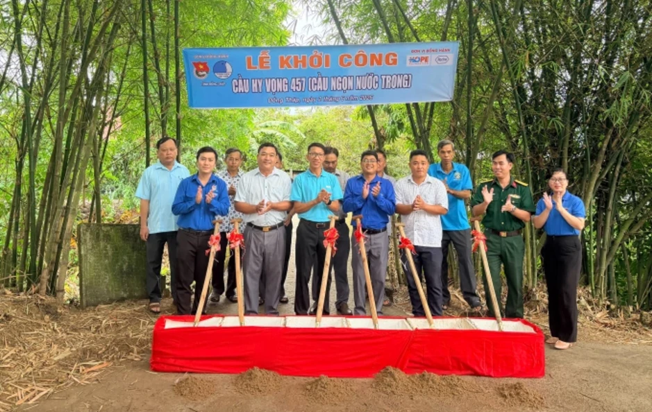 Khởi công loạt cầu Hy Vọng ở Đồng Tháp, Tây Ninh