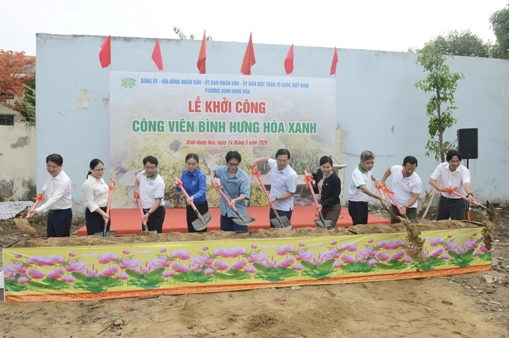 Khởi công xây dựng công viên Bình Hưng Hòa Xanh ở TP.HCM Khởi công xây dựng công viên Bình Hưng Hòa Xanh ở TP.HCM