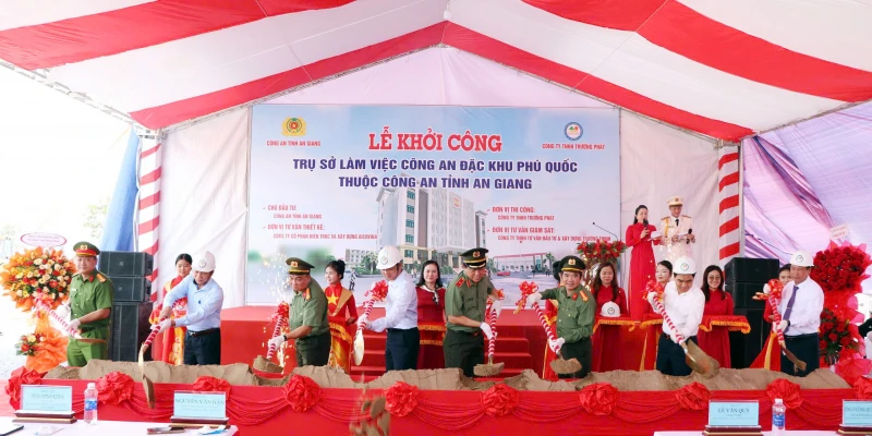 Khởi công xây dựng Trụ sở làm việc Công an đặc khu Phú Quốc Khởi công xây dựng Trụ sở làm việc Công an đặc khu Phú Quốc