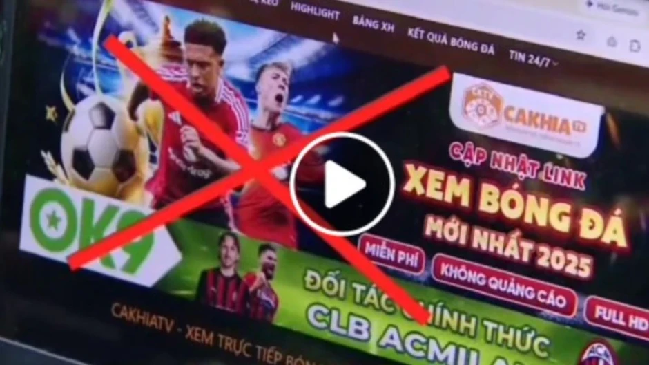 Khởi tố 23 bị can liên quan các trang web bóng đá 'lậu' như CakhiaTV, RakhoiTV, CaheoTV... Khởi tố 23 bị can liên quan các trang web bóng đá 'lậu' như CakhiaTV, RakhoiTV, CaheoTV...
