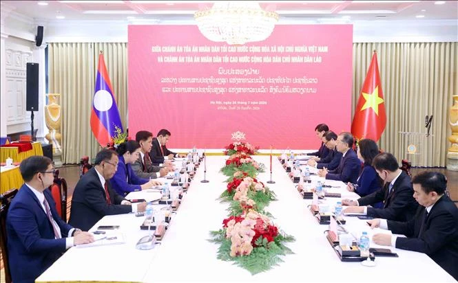 Làm sâu sắc hơn nữa quan hệ hợp tác giữa Tòa án Việt Nam và Lào Làm sâu sắc hơn nữa quan hệ hợp tác giữa Tòa án Việt Nam và Lào