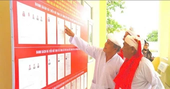 Làng Chăm trước ngày bầu cử