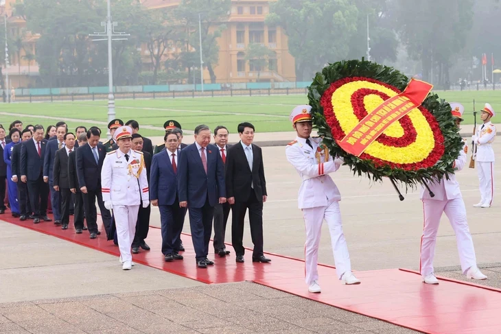 Lãnh đạo Đảng, Nhà nước, đại biểu Quốc hội vào lăng viếng Chủ tịch Hồ Chí Minh Lãnh đạo Đảng, Nhà nước, đại biểu Quốc hội vào lăng viếng Chủ tịch Hồ Chí Minh