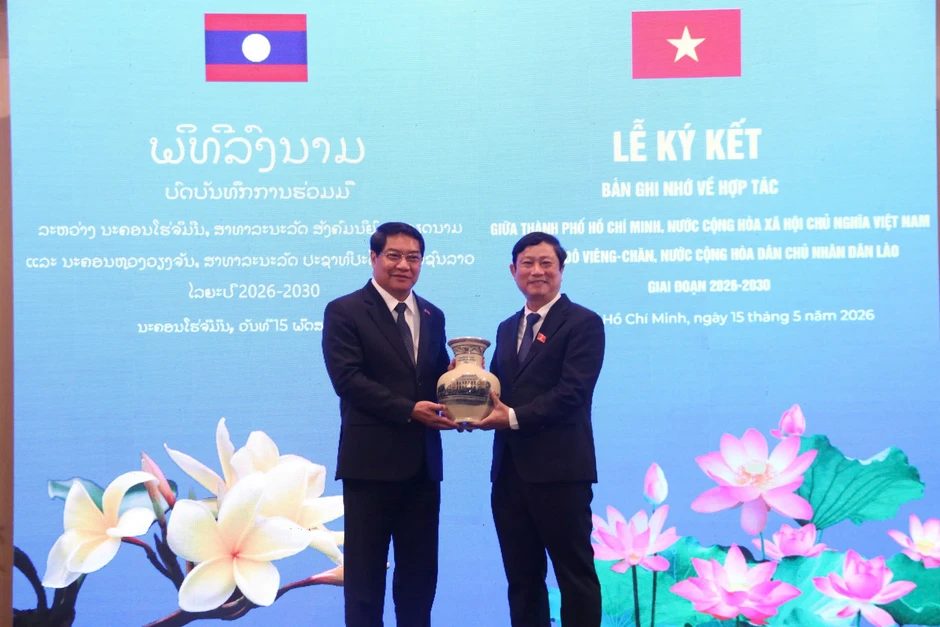 Lãnh đạo TP.HCM và Vientiane ký kết hợp tác giai đoạn 2026 - 2030 Lãnh đạo TP.HCM và Vientiane ký kết hợp tác giai đoạn 2026 - 2030