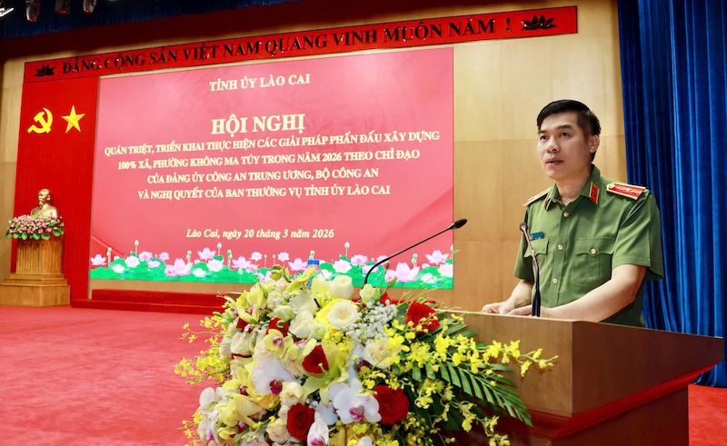 Lào Cai phấn đấu xây dựng 100% các xã, phường không ma tuý Lào Cai phấn đấu xây dựng 100% các xã, phường không ma tuý