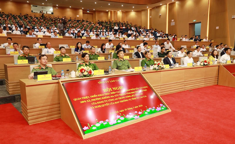 Lào Cai phấn đấu xây dựng 100% các xã, phường không ma tuý Lào Cai phấn đấu xây dựng 100% các xã, phường không ma tuý