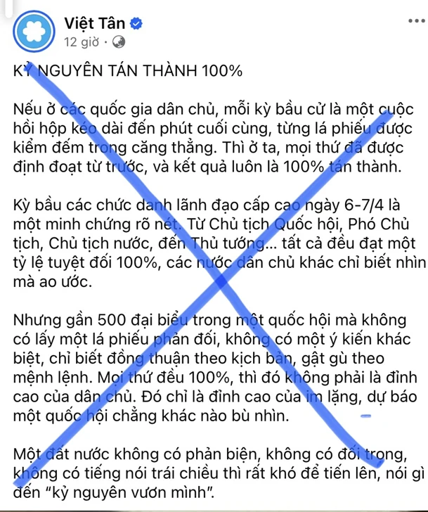 Lật tẩy chiêu trò đả kích công tác bầu, phê chuẩn nhân sự cấp cao