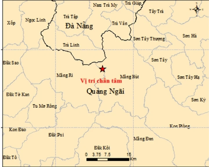 Liên tiếp 4 trận động đất ở Quảng Ngãi gây lo ngại về hoạt động địa chất năm 2026 Liên tiếp 4 trận động đất ở Quảng Ngãi gây lo ngại về hoạt động địa chất năm 2026