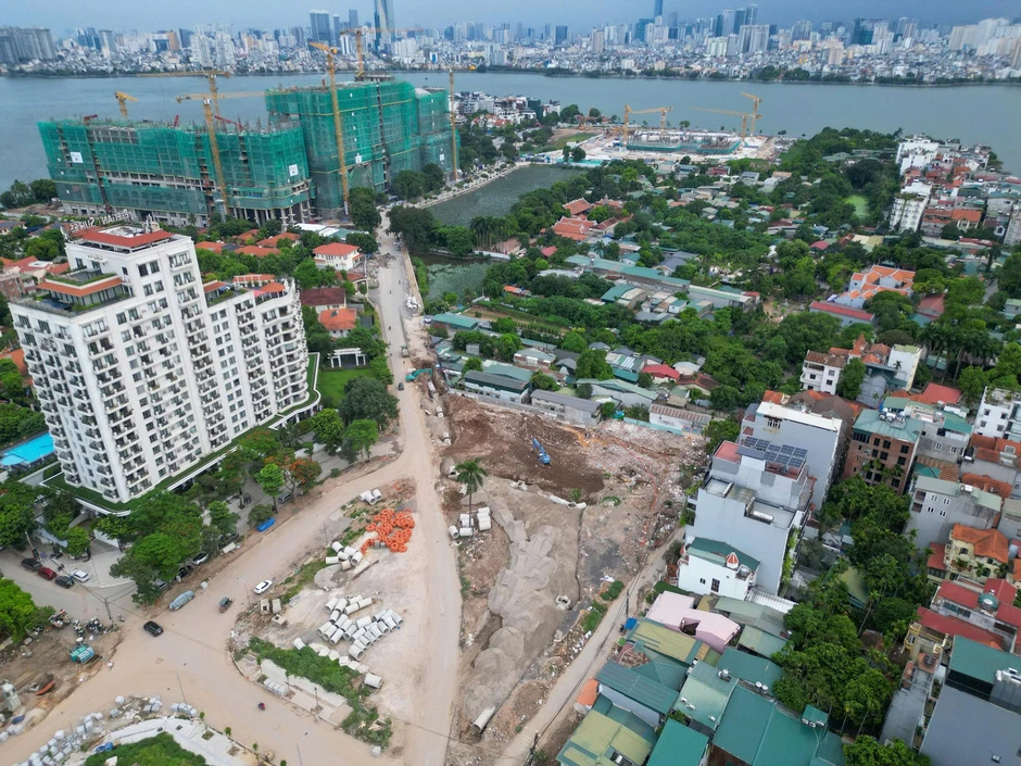 Lộ diện mạo tuyến đường 90m ven Hồ Tây Lộ diện mạo tuyến đường 90m ven Hồ Tây