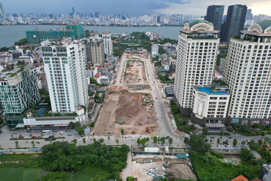 Lộ diện mạo tuyến đường 90m ven Hồ Tây Lộ diện mạo tuyến đường 90m ven Hồ Tây