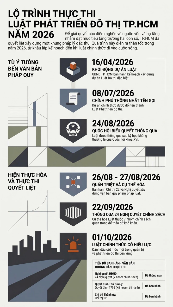 Luật Phát triển đô thị có hiệu lực, TP.HCM vào chương phát triển mới Luật Phát triển đô thị có hiệu lực, TP.HCM vào chương phát triển mới