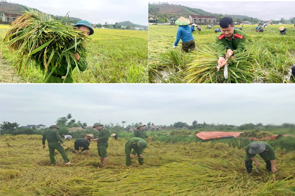 Lực lượng Công an dầm mình giúp dân khắc phục hậu quả dông, lốc Lực lượng Công an dầm mình giúp dân khắc phục hậu quả dông, lốc