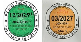 Lý do tem đăng kiểm mới không in ngày hết hạn