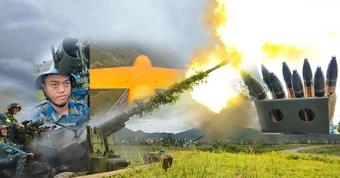 Màn diễn tập bắn đạn thật hạ gục UAV tại Học viện phòng không - Không quân 2026