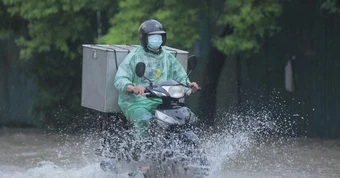 Miền Bắc đón mưa lớn từ đêm nay , cảnh báo lốc sét và mưa đá