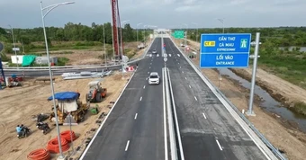 Mở lại cao tốc Hậu Giang - Cà Mau từ trưa 29/4