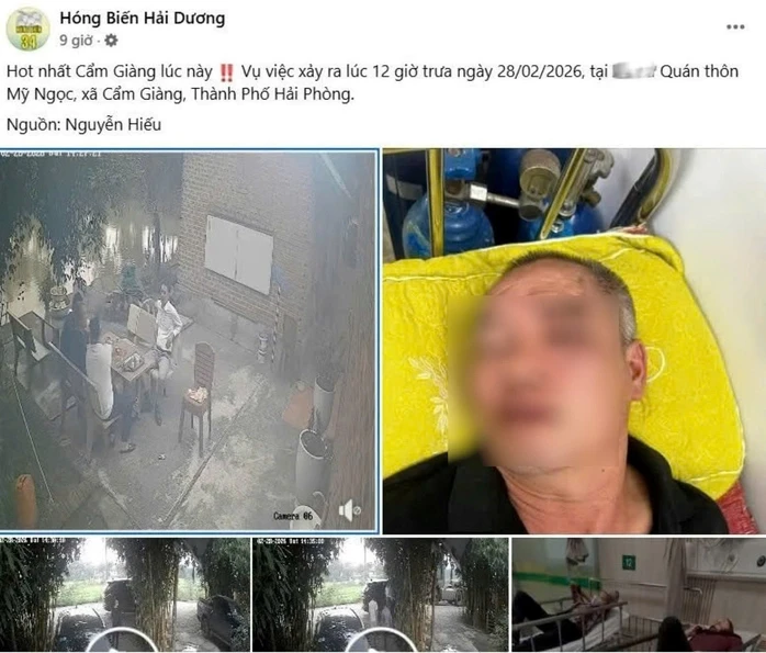 Mời rượu khách dẫn đến xô xát , vợ chồng chủ quán ở Hải Phòng bị đánh bầm dập