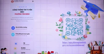 'Một chạm' tra cứu tuyển sinh đầu cấp ở phường Tân Định, TP.HCM