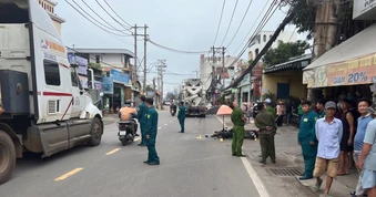 Một phụ nữ tử vong tại chỗ sau va chạm với xe bồn