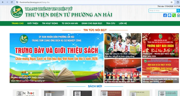 Một phường ở Đà Nẵng ra mắt thư viện điện tử miễn phí cho người dân Một phường ở Đà Nẵng ra mắt thư viện điện tử miễn phí cho người dân