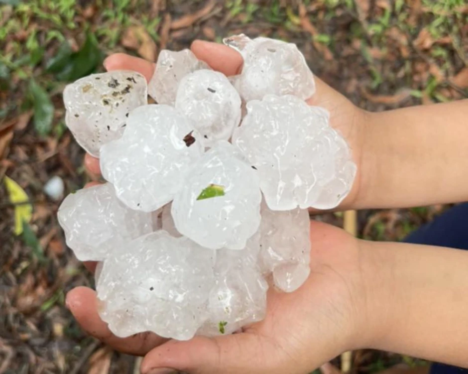 Mưa đá to bằng quả trứng đổ xuống Nghệ An, Hà Tĩnh Mưa đá to bằng quả trứng đổ xuống Nghệ An, Hà Tĩnh