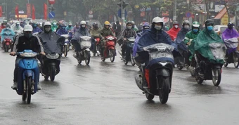 Ngày mai (29/3), miền Bắc nhiều nơi xuất hiện mưa rào