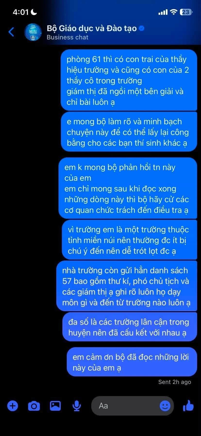 Nghi vấn điểm thi cao bất thường ở Quảng Trị: Công an vào cuộc, Hiệu trưởng trường THPT Lê Trực thừa nhận có con dự thi tại phòng 61 Nghi vấn điểm thi cao bất thường ở Quảng Trị: Công an vào cuộc, Hiệu trưởng trường THPT Lê Trực thừa nhận có con dự thi tại phòng 61