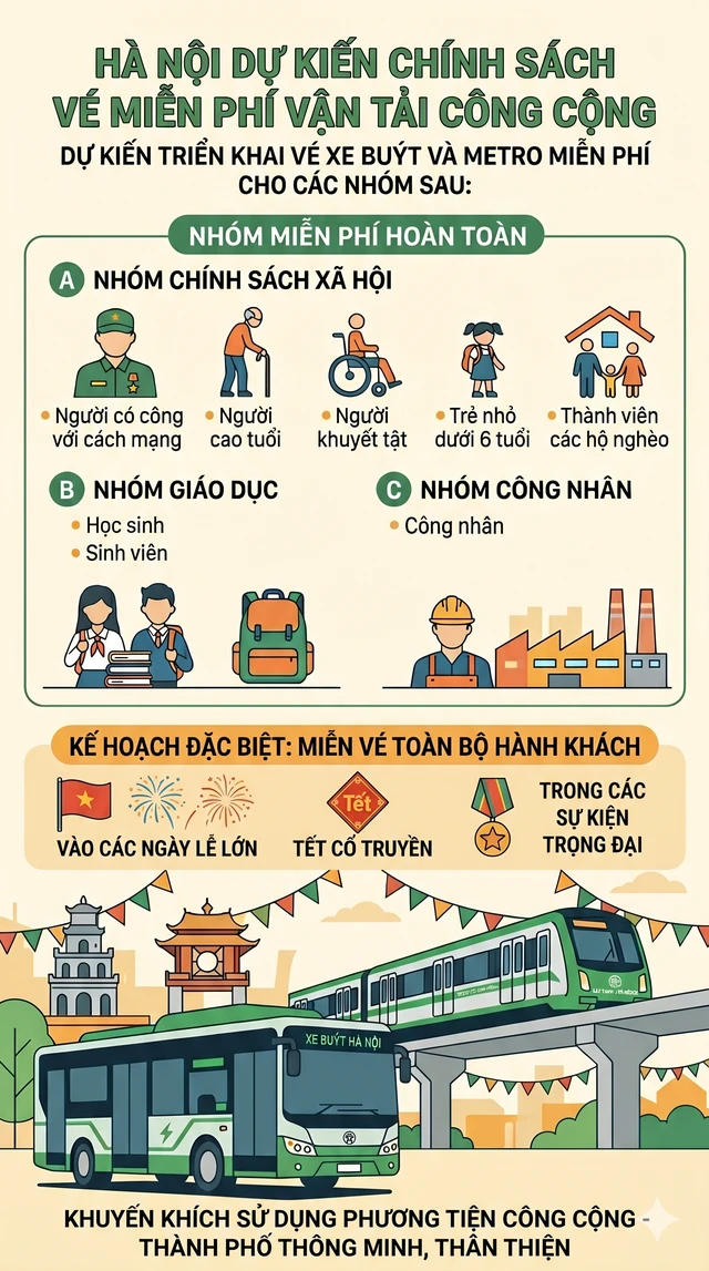 Người dân Hà Nội sắp đón tin vui lớn về vé xe buýt, metro Người dân Hà Nội sắp đón tin vui lớn về vé xe buýt, metro