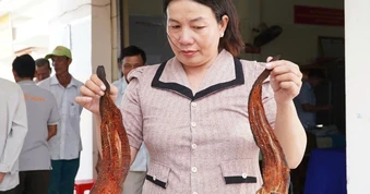 Người dân mang cá chết đi họp, dẫn chứng nguồn nước bị ô nhiễm