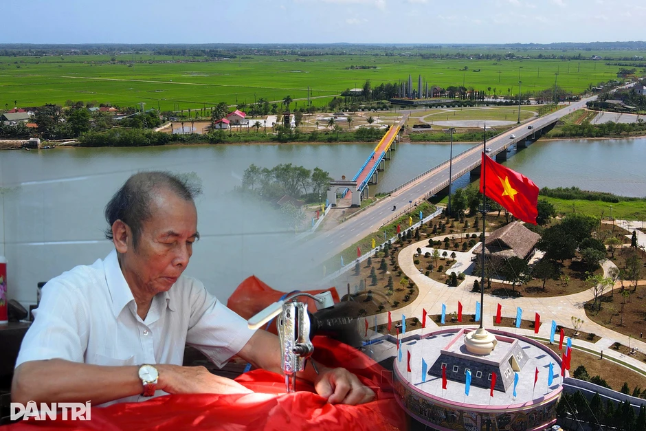 Người thợ 2 thập kỷ may cờ Tổ quốc trên kỳ đài Hiền Lương - Bến Hải Người thợ 2 thập kỷ may cờ Tổ quốc trên kỳ đài Hiền Lương - Bến Hải