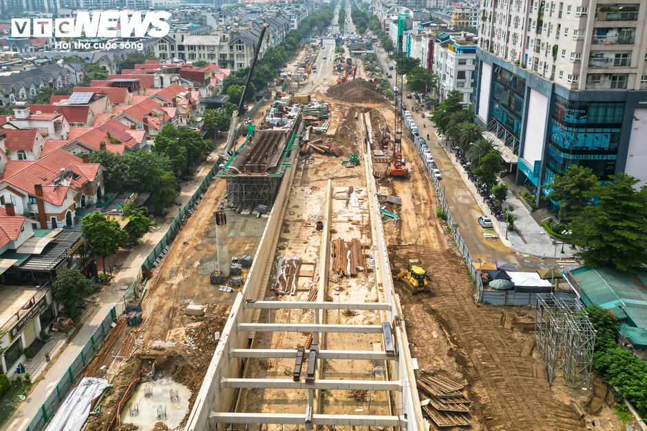 Nút giao nhiều tầng dần thành hình ở phía Tây Hà Nội Nút giao nhiều tầng dần thành hình ở phía Tây Hà Nội