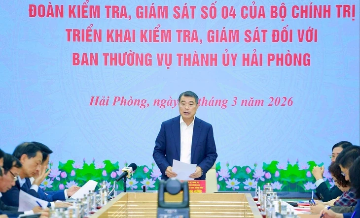 Ông Lê Minh Hưng chủ trì hội nghị công bố quyết định kiểm tra, giám sát tại Hải Phòng Ông Lê Minh Hưng chủ trì hội nghị công bố quyết định kiểm tra, giám sát tại Hải Phòng