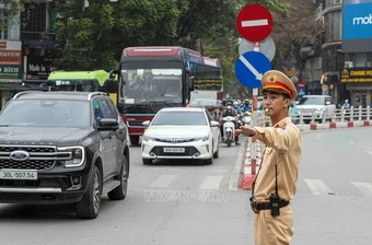 Phân luồng giao thông phục vụ Đại hội Công đoàn Việt Nam&nbsp;lần thứ XIV