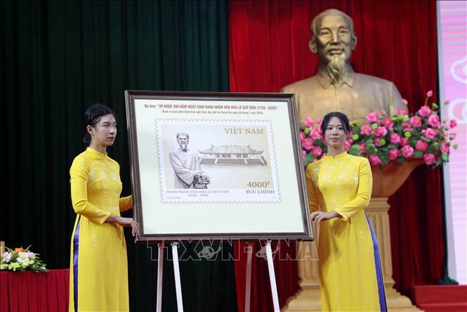 Phát hành bộ tem Kỷ niệm 300 năm Ngày sinh danh nhân văn hóa Lê Quý Đôn Phát hành bộ tem Kỷ niệm 300 năm Ngày sinh danh nhân văn hóa Lê Quý Đôn