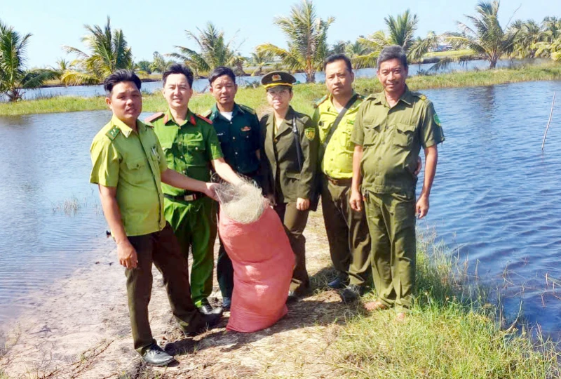 Phát huy vai trò lực lượng Công an trong bảo vệ động vật hoang dã ở An Giang Phát huy vai trò lực lượng Công an trong bảo vệ động vật hoang dã ở An Giang