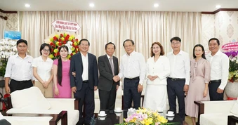 Phó Chủ tịch Liên đoàn Luật sư Việt Nam thăm, chúc mừng Báo Pháp Luật TP.HCM nhân Ngày Báo chí Cách mạng Việt Nam