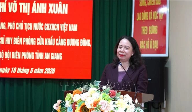 Phó Chủ tịch nước Võ Thị Ánh Xuân thăm, động viên Bộ đội Biên phòng An Giang Phó Chủ tịch nước Võ Thị Ánh Xuân thăm, động viên Bộ đội Biên phòng An Giang