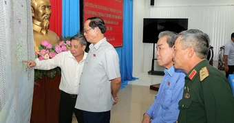 Phó Chủ tịch Quốc hội Trần Quang Phương kiểm tra công tác chuẩn bị bầu cử tại Cần Thơ