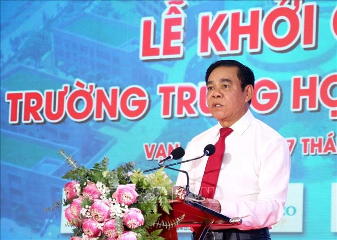 Phó Thủ tướng Phạm Thị Thanh Trà dự lễ khởi công Dự án xây dựng Trường THPT Nam Đàn 1 Phó Thủ tướng Phạm Thị Thanh Trà dự lễ khởi công Dự án xây dựng Trường THPT Nam Đàn 1