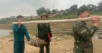 Phú Thọ tiêu hủy quả bom phát hiện ven sông Đà