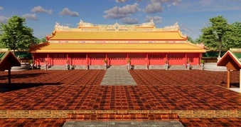 Phục dựng điện Cần Chánh trong Tử Cấm Thành Huế, bị phá hủy 79 năm trước
