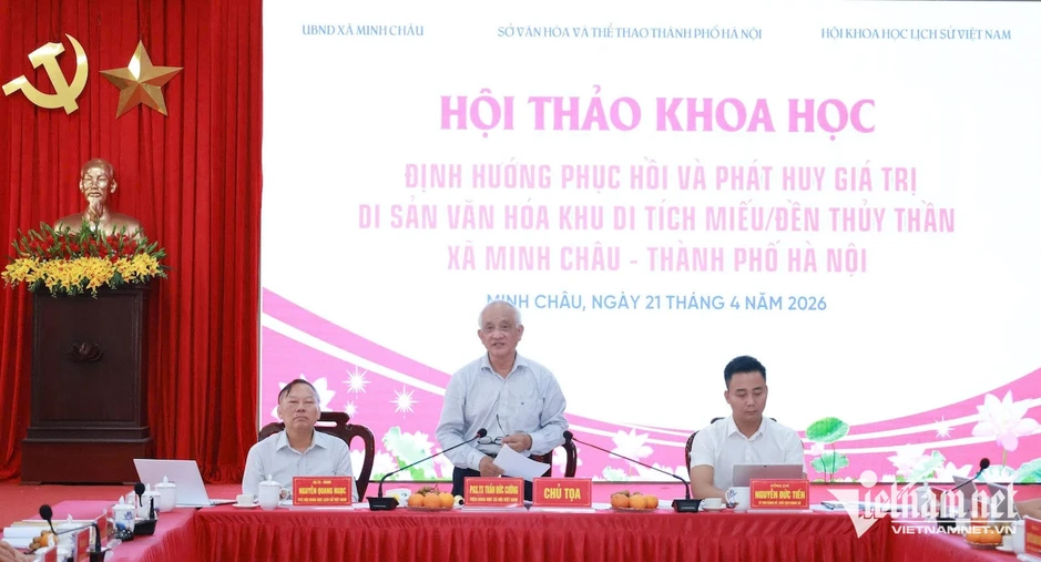 Phục hồi đền Thủy Thần ở xã đảo duy nhất của Hà Nội